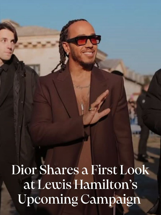 Dior shares a first look at lewis Hamilton_Candle Magazine