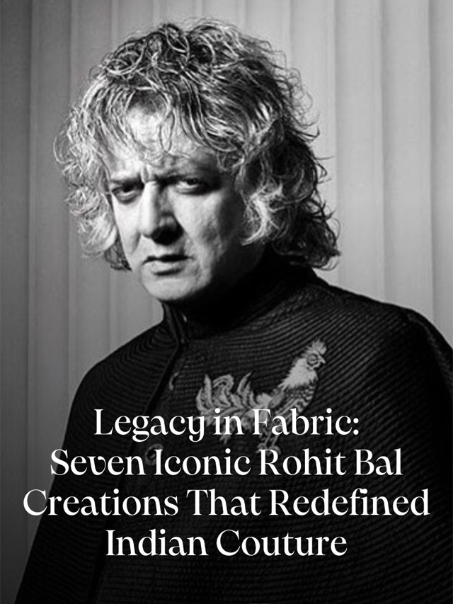 Seven Iconic Rohit Bal Creations That Redefined Indian Couture Candle Magazine