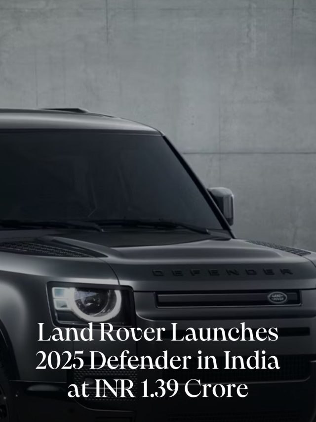 Land Rover Launches 2025 Defender in India at INR 1.39 Crore